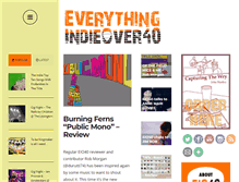 Tablet Screenshot of everythingindieover40.com